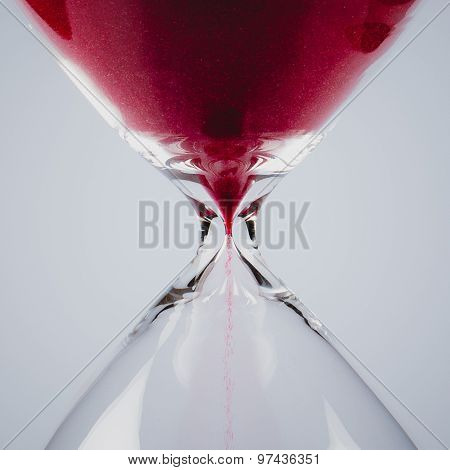 Red Sand In An Hourglass, Square