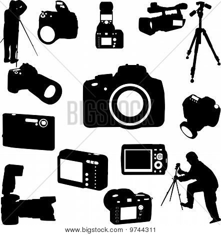 fotografi e telecamere - vector