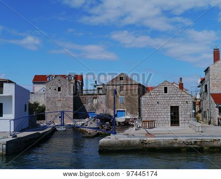 The Croatian village Betina at Murter