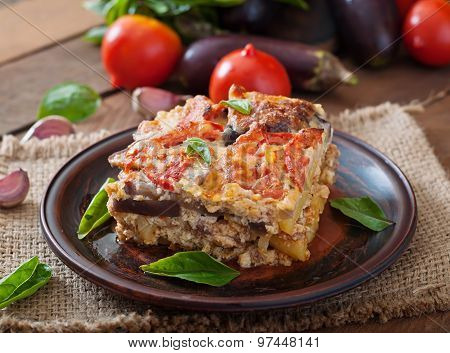 Moussaka - a traditional Greek dish