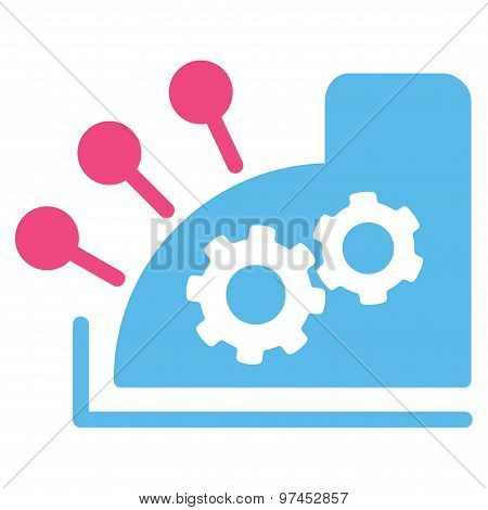 Cash register icon from Business Bicolor Set