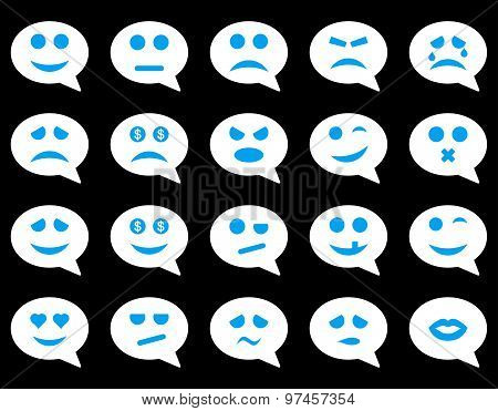 Chat emotion smile icons