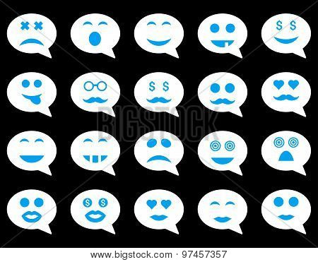 Chat emotion smile icons
