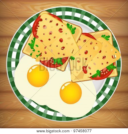 Breakfast Eggs Sandwich