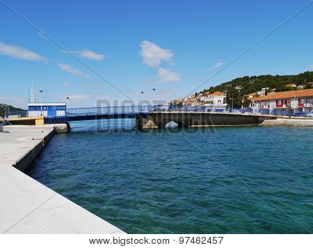 The bridge in the village Tisno in Croatia