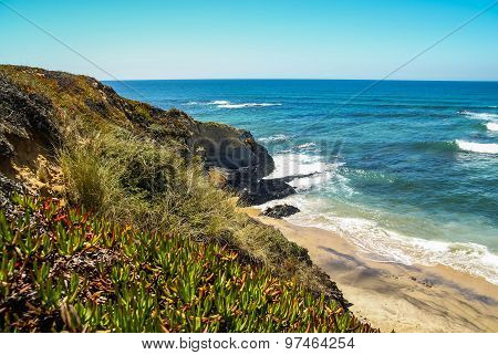 Seascape At Vila Nova De Milfontes, Portugal