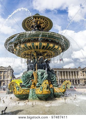 Fountain On Place Concorde