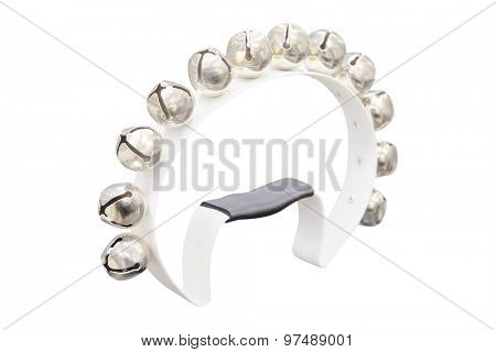 tambourine isolated on the white background