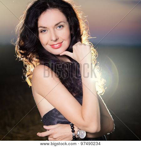 Elegant female model