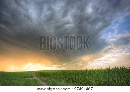 Stormy Clouds In Hdr