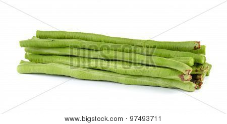Yard Long Bean On White Background