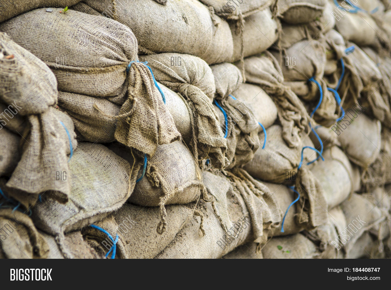 Old Sandbag Wall Image & Photo (Free Trial) Bigstock