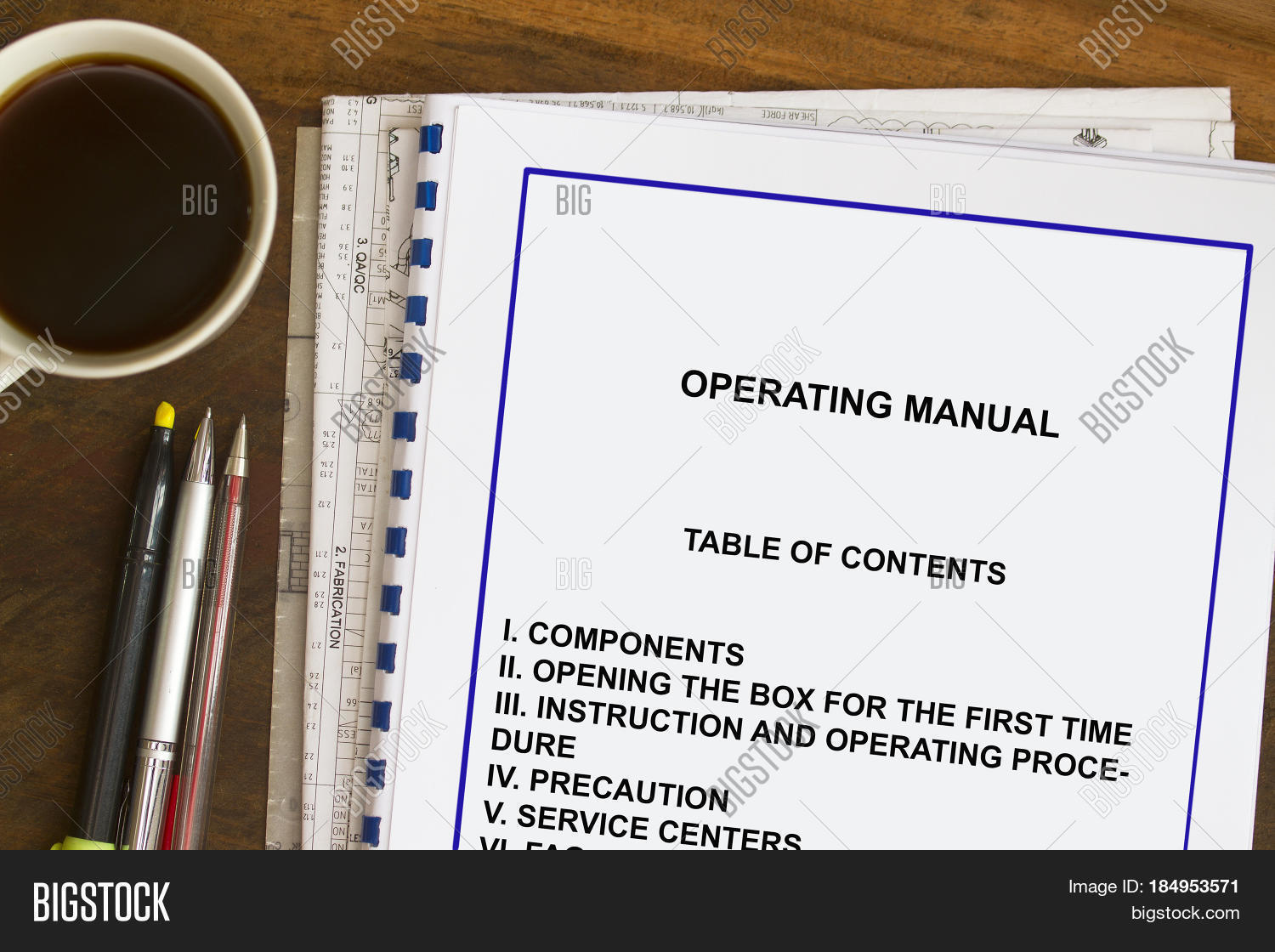 Operating Manual Image & Photo (Free Trial) Bigstock