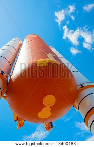 Kennedy Space Center near Cape Canaveral in Florida. Atlantis space shuttle.