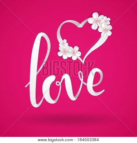 Love Pink Paper Vector Photo Free Trial Bigstock