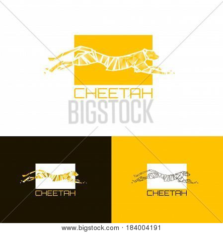 PrintStylized cheetah. Logo cheetah. Vector illustration EPS10