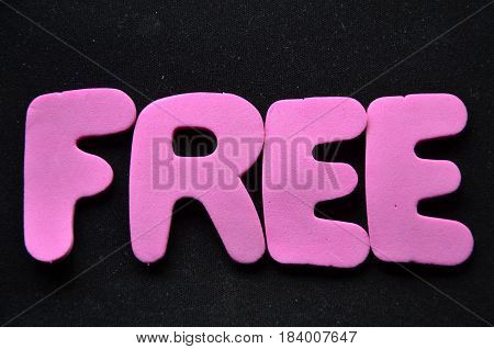 free word on a  abstract colorful background