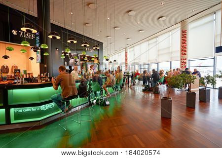 COPENHAGEN, DENMARK  - CIRCA SEPTEMBER, 2014: inside Copenhagen Airport, Kastrup.