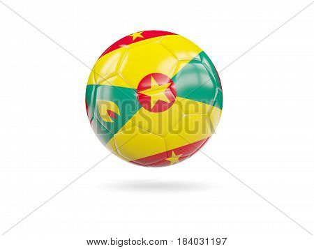 Football With Flag Of Grenada