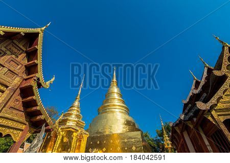 the Wat Phra Singh being one of the most attractive
The temple which is also known as The Monastery of the Lion Buddha or The temple of the Lion Buddha