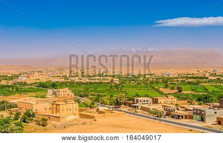 View from Taferdout near Kalaat M Gouna in Morocco