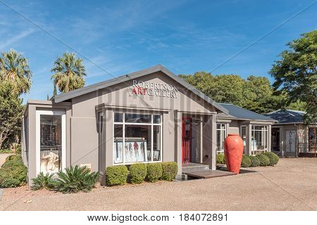 ROBERTSON SOUTH AFRICA - MARCH 26 2017: An art gallery in Robertson a town on the scenic Route 62 in the Western Cape Province