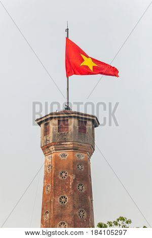 Flag Tower of Hanoi, one of the symbols of the city and part of the Hanoi Citadel, a World Heritage Site
