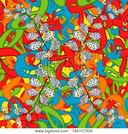 Geometric Circle Element In Glod Colors. Mandala On Background. Vector Round Ornament Pattern. Spiri