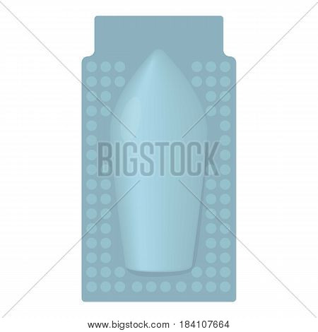 Package of suppository icon. Cartoon illustration of package of suppository vector icon for web