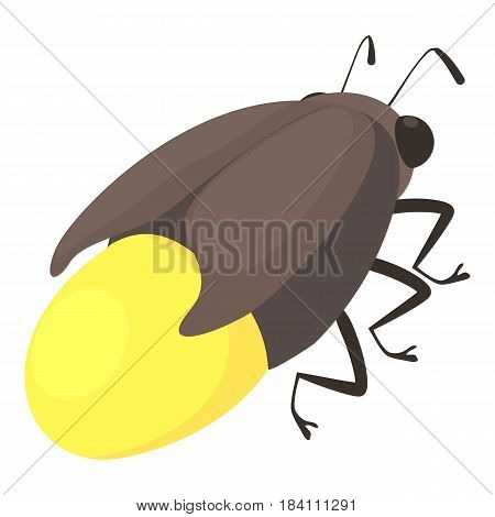 Firefly bug icon. Cartoon illustration of firefly bug vector icon for web