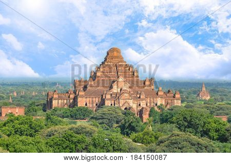 Dhammayangyi Temple is a largest Buddhist temple located in Bagan Myanmar.