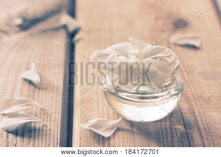 moisturising lotions and white flower spa treatments