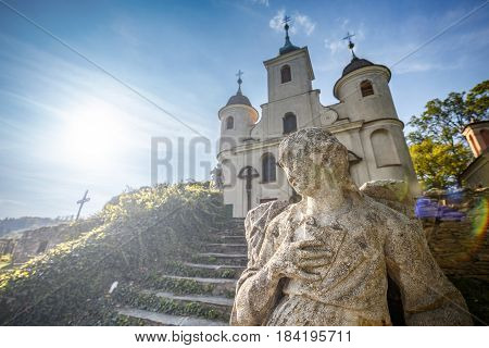 Calvary Church With Statue