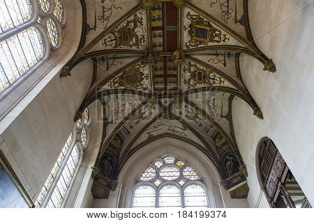Interiors Details Of Ecouen Castle, Ecouen, France
