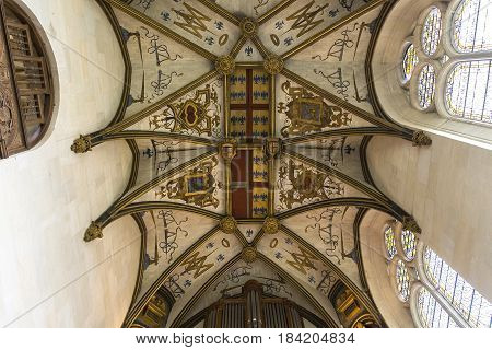 Interiors Details Of Ecouen Castle, Ecouen, France
