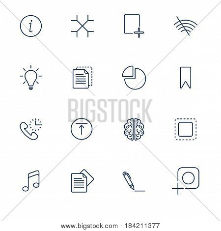 Set with icons in modern style. High quality symbols for web site design and mobile apps. Simple pictograms on a white background