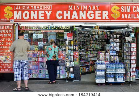 Money Changer Shop On Orchard Road, Singapore