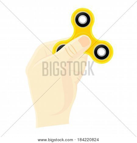 Hand Spinner Flat Vector Illustration