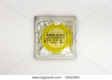Yellow condom