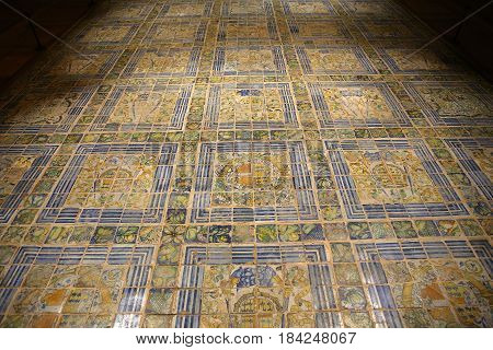 Pavement In Ecouen Castle, Ecouen, France