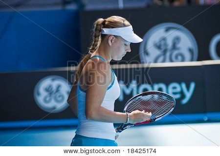 MELBOURNE-20. ledna: Tenista Angelique Kerber na Australian Open v lednu 20, 2009 v 