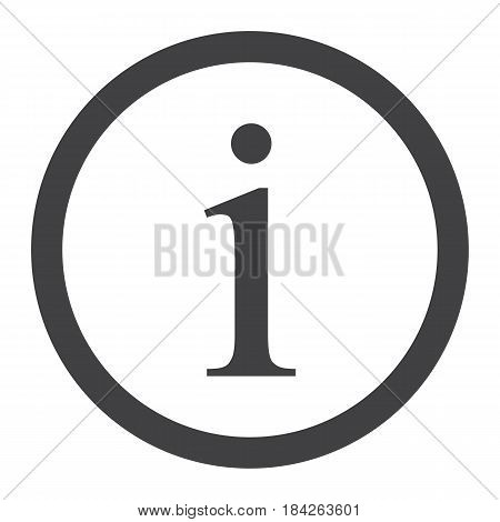 Information sign line icon, info and website button, vector graphics, a linear pattern on a white background, eps 10.