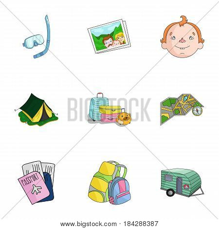 Family, family traditions, recreation. Family life.Family holiday icon in set collection on cartoon style vector symbol stock web illustration.