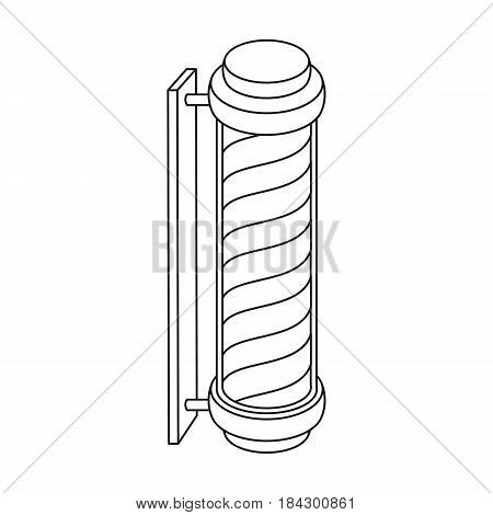 Barber logo.Barbershop single icon in outline style vector symbol stock illustration .