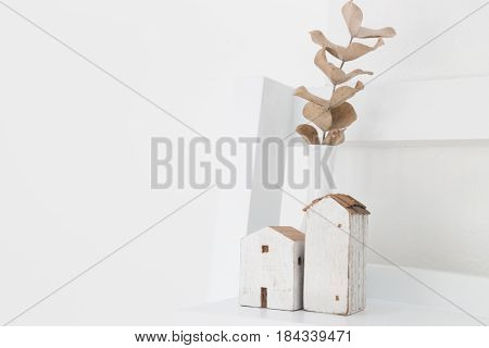 White Mini iItems Of Home Decoration stock photo