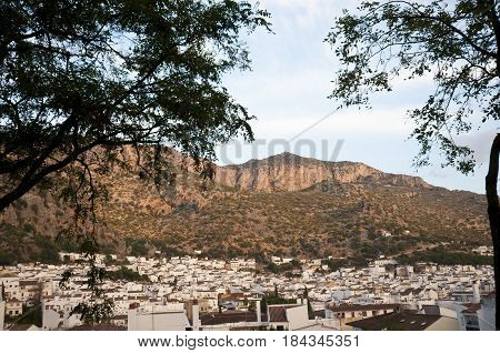 Views of Ubrique, Cadiz. This village is part of the pueblos blancos (white towns) in southern Spain, Andalusia region, and reminds the Arab past