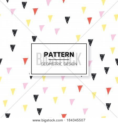 Vector seamless pattern. Modern stylish texture. Repeating geometric tiles with hexagonal elements