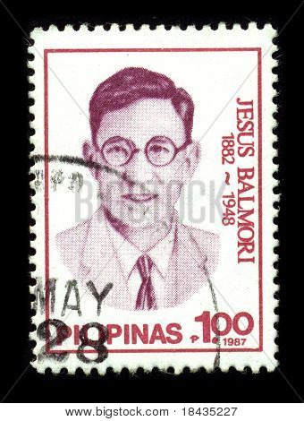 Filipinas - CIRCA 1987:A carimbo impresso na imagem de Filipinas mostra de Balmor de 