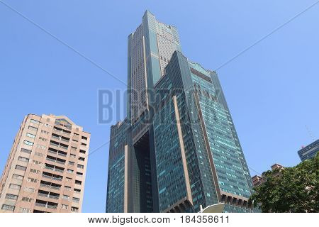KAOHSIUNG TAIWAN - DECEMBER 15, 2016: 85 Sky Tower. 85 Sky Tower is 347.5m high 85 story skyscraper located in downtown Kaohsiung.