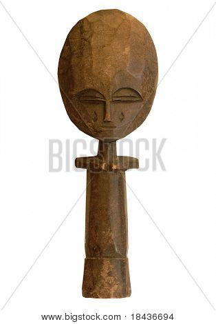 dřevěné afrických sculture izolované